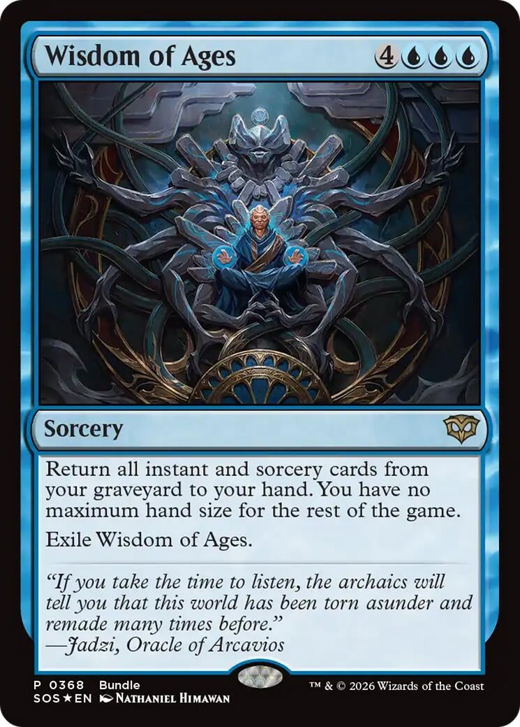 Image for Wisdom of Ages (SOS Bundle) (368) (Unique and Miscellaneous Promos) (UMP) - Magic: The Gathering