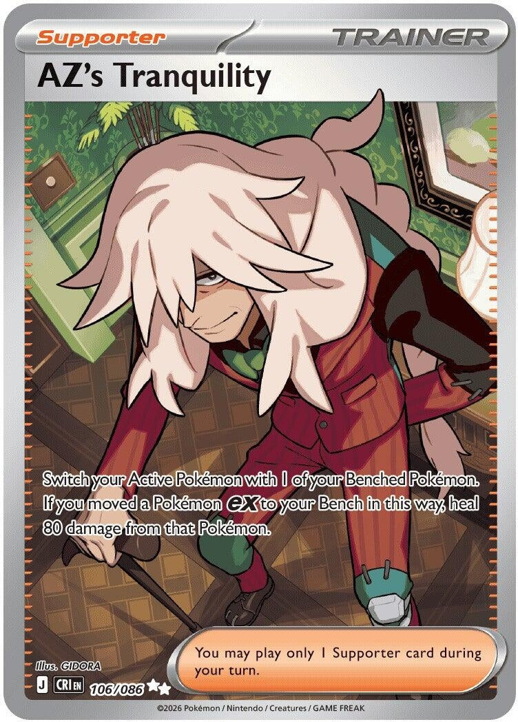 Image for AZ's Tranquility (106/086) (ME04: Chaos Rising) - Pokemon