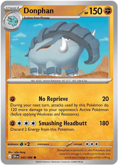 Image for Donphan (045/086) (ME04: Chaos Rising) - Pokemon