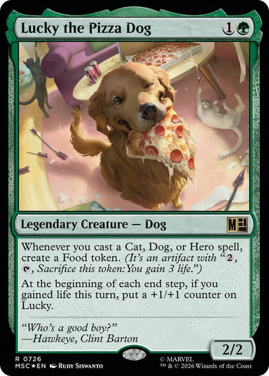 Image for Lucky the Pizza Dog (726) (Commander: Marvel Super Heroes) - Magic: The Gathering