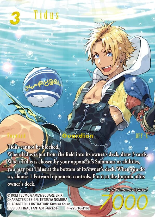 Image for Tidus (Road to Worlds 2026) (PR-226/16-116L) (FF: Promo Cards) (PR) - Final Fantasy TCG