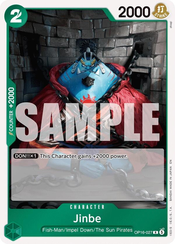 Image for Jinbe (027) (OP16-027) (The Time of Battle) (OP16) - One Piece Card Game