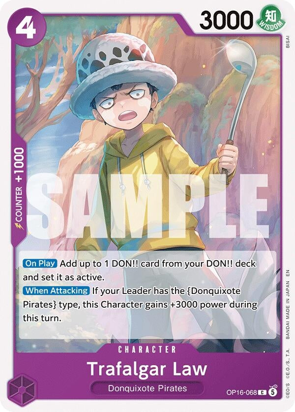 Image for Trafalgar Law (068) (OP16-068) (The Time of Battle) (OP16) - One Piece Card Game