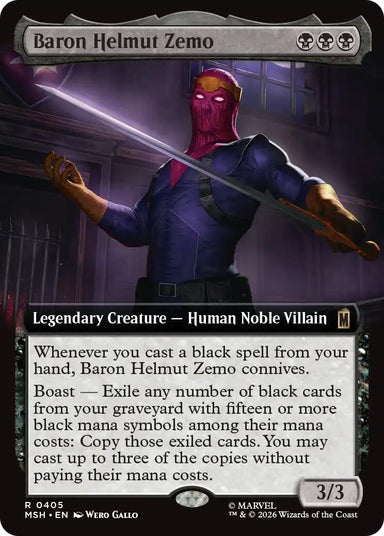 Image for Baron Helmut Zemo (Extended Art) (405) (Marvel Super Heroes) - Magic: The Gathering