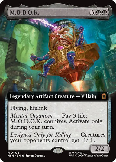 Image for M.O.D.O.K. (Extended Art) (408) (Marvel Super Heroes) - Magic: The Gathering