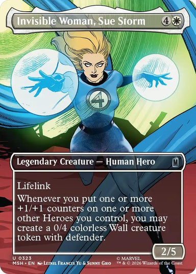 Image for Invisible Woman, Sue Storm (Borderless) (323) (Marvel Super Heroes) - Magic: The Gathering