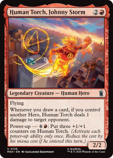 Image for Human Torch, Johnny Storm (136) (Marvel Super Heroes) - Magic: The Gathering