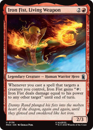 Image for Iron Fist, Living Weapon (138) (Marvel Super Heroes) - Magic: The Gathering