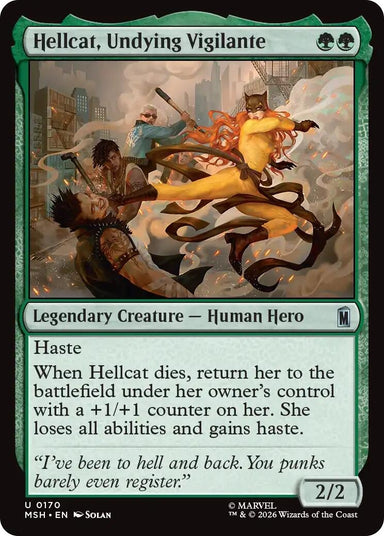 Image for Hellcat, Undying Vigilante (170) (Marvel Super Heroes) - Magic: The Gathering