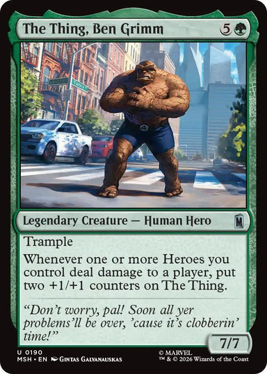 Image for The Thing, Ben Grimm (190) (Marvel Super Heroes) - Magic: The Gathering