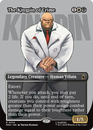 Image for The Kingpin of Crime (Borderless) (0374) (374) (Marvel Super Heroes) - Magic: The Gathering