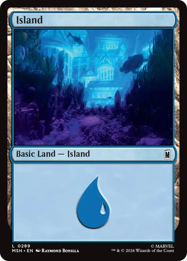 Image for Island (0289) (289) (Marvel Super Heroes) - Magic: The Gathering