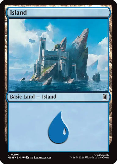 Image for Island (0290) (290) (Marvel Super Heroes) - Magic: The Gathering
