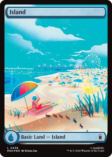 Image for Island (0436) (Surge Foil) (436) (Marvel Super Heroes) - Magic: The Gathering