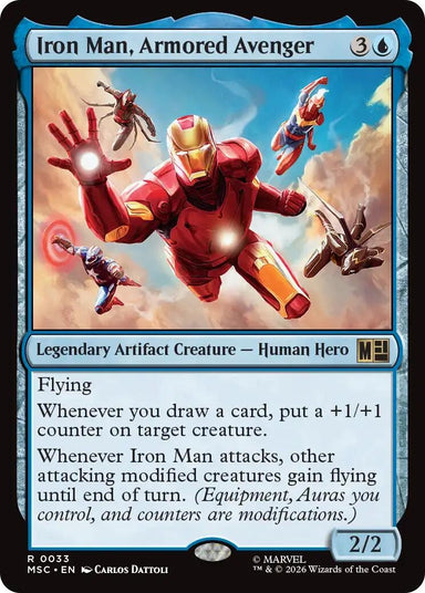 Image for Iron Man, Armored Avenger (33) (Commander: Marvel Super Heroes) - Magic: The Gathering