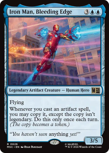 Image for Iron Man, Bleeding Edge (626) (Commander: Marvel Super Heroes) - Magic: The Gathering