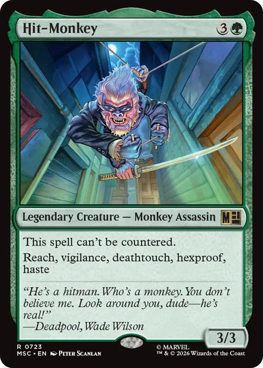 Image for Hit-Monkey (723) (Commander: Marvel Super Heroes) - Magic: The Gathering