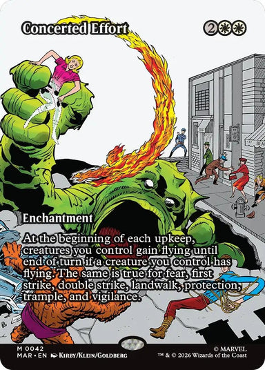 Image for Concerted Effort (Borderless) (42) (Marvel Universe Eternal-Legal) - Magic: The Gathering