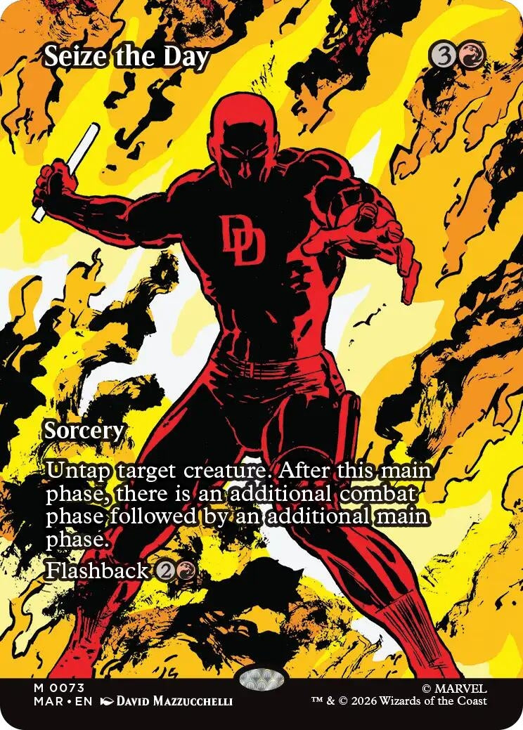 Image for Seize the Day (Borderless) (73) (Marvel Universe Eternal-Legal) - Magic: The Gathering