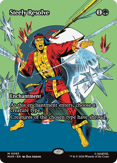 Image for Steely Resolve (Borderless) (83) (Marvel Universe Eternal-Legal) - Magic: The Gathering