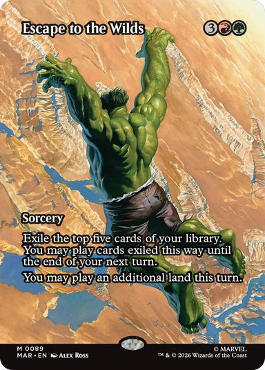 Image for Escape to the Wilds (Borderless) (89) (Marvel Universe Eternal-Legal) - Magic: The Gathering