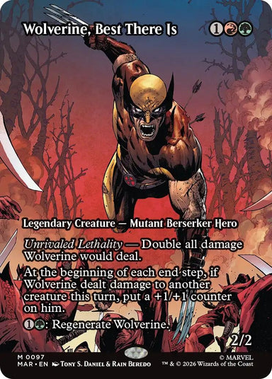 Image for Wolverine, Best There Is (Borderless) (97) (Marvel Universe Eternal-Legal) - Magic: The Gathering