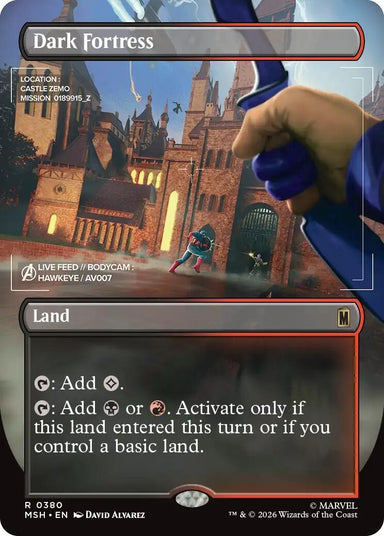 Image for Dark Fortress (Borderless) (380) (Marvel Super Heroes) - Magic: The Gathering