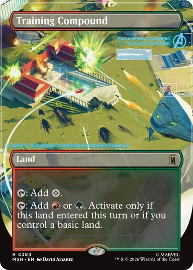 Image for Training Compound (Borderless) (384) (Marvel Super Heroes) - Magic: The Gathering