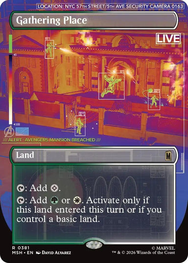 Image for Gathering Place (Borderless) (381) (Marvel Super Heroes) - Magic: The Gathering