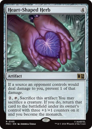 Image for Heart-Shaped Herb (Surge Foil) (105) (Commander: Marvel Super Heroes) - Magic: The Gathering