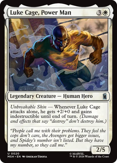 Image for Luke Cage, Power Man (20) (Marvel Super Heroes) - Magic: The Gathering