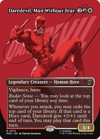 Image for Daredevil, Man Without Fear (Borderless) (0372) (372) (Marvel Super Heroes) - Magic: The Gathering