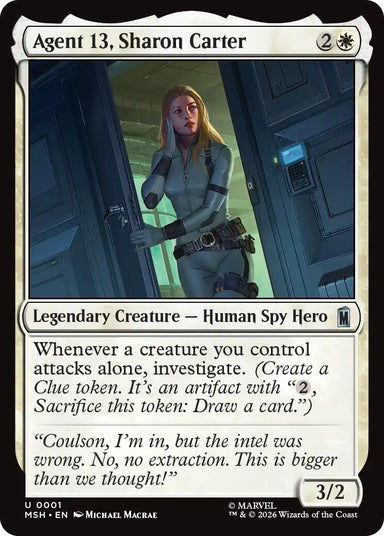 Image for Agent 13, Sharon Carter (1) (Marvel Super Heroes) - Magic: The Gathering