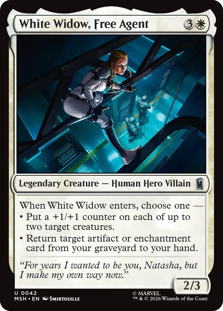Image for White Widow, Free Agent (42) (Marvel Super Heroes) - Magic: The Gathering