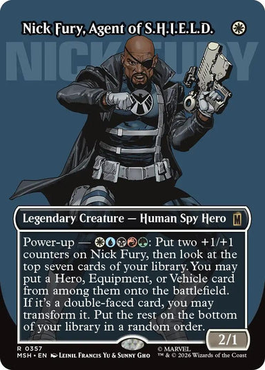 Image for Nick Fury, Agent of S.H.I.E.L.D. (Borderless) (0357) (357) (Marvel Super Heroes) - Magic: The Gathering