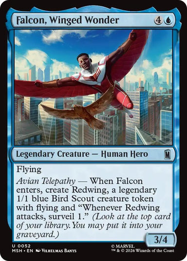 Image for Falcon, Winged Wonder (52) (Marvel Super Heroes) - Magic: The Gathering
