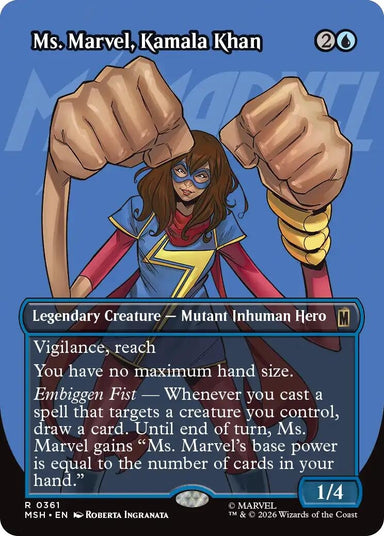 Image for Ms. Marvel, Kamala Khan (Borderless) (361) (Marvel Super Heroes) - Magic: The Gathering