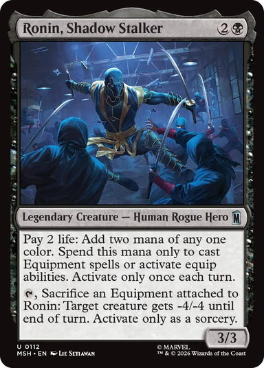 Image for Ronin, Shadow Stalker (112) (Marvel Super Heroes) - Magic: The Gathering