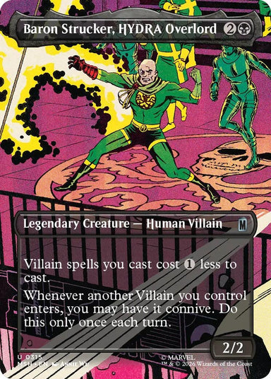 Image for Baron Strucker, HYDRA Overlord (Borderless) (0315) (315) (Marvel Super Heroes) - Magic: The Gathering