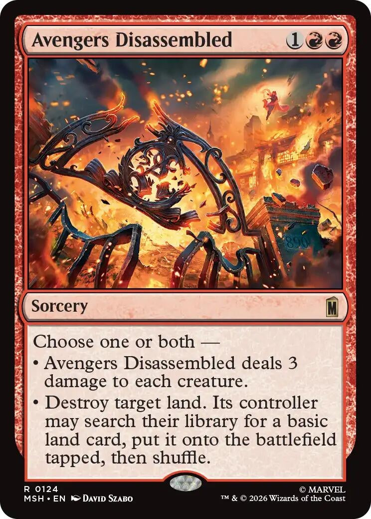 Image for Avengers Disassembled (124) (Marvel Super Heroes) - Magic: The Gathering