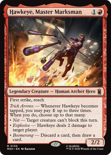 Image for Hawkeye, Master Marksman (130) (Marvel Super Heroes) - Magic: The Gathering