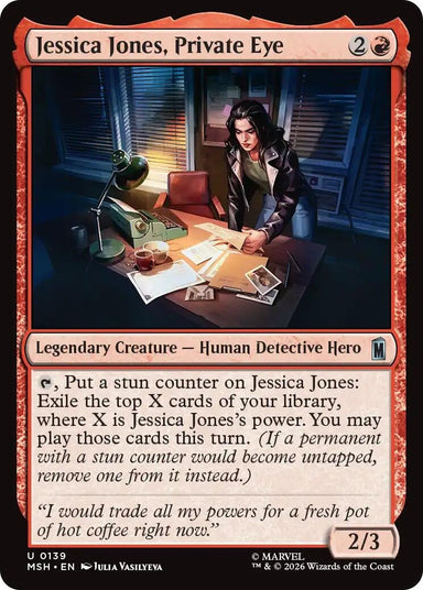 Image for Jessica Jones, Private Eye (139) (Marvel Super Heroes) - Magic: The Gathering