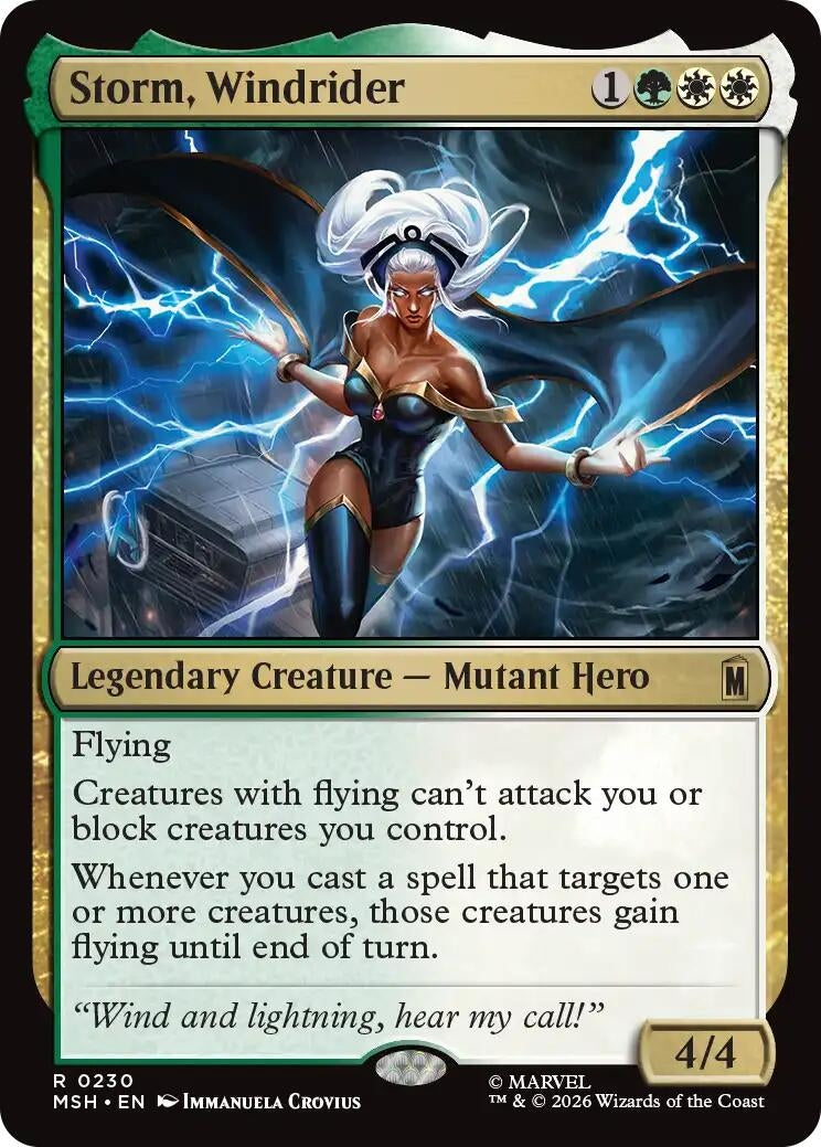 Image for Storm, Windrider (230) (Marvel Super Heroes) - Magic: The Gathering