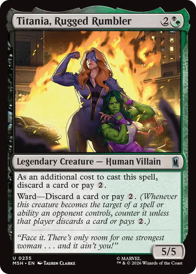 Image for Titania, Rugged Rumbler (235) (Marvel Super Heroes) - Magic: The Gathering