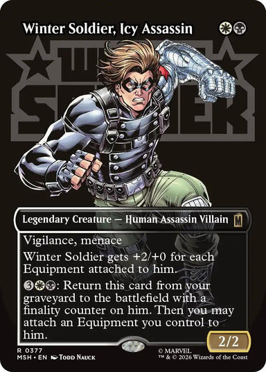 Image for Winter Soldier, Icy Assassin (Borderless) (377) (Marvel Super Heroes) - Magic: The Gathering