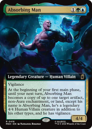 Image for Absorbing Man (Extended Art) (416) (Marvel Super Heroes) - Magic: The Gathering