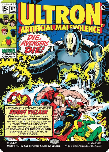 Image for Ultron, Artificial Malevolence (Borderless) (0401) (401) (Marvel Super Heroes) - Magic: The Gathering