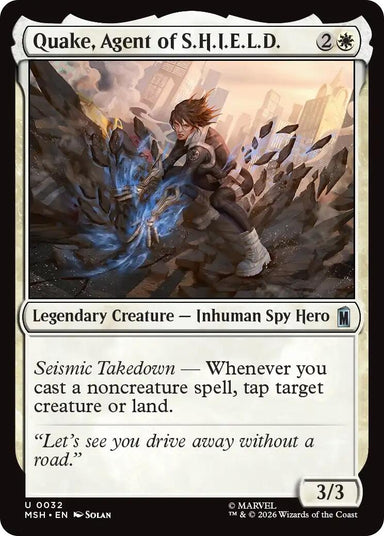 Image for Quake, Agent of S.H.I.E.L.D. (32) (Marvel Super Heroes) - Magic: The Gathering