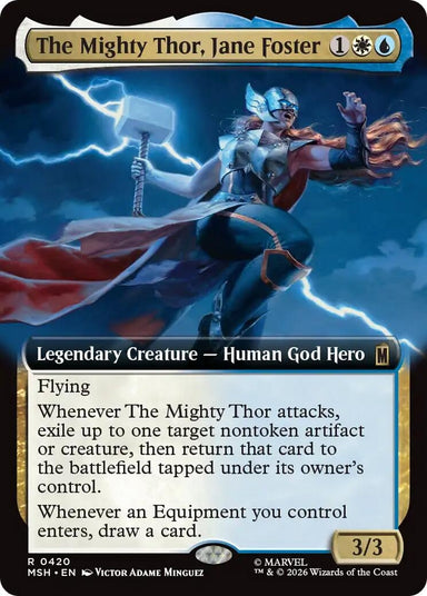Image for The Mighty Thor, Jane Foster (Extended Art) (420) (Marvel Super Heroes) - Magic: The Gathering