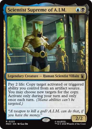 Image for Scientist Supreme of A.I.M. (225) (Marvel Super Heroes) - Magic: The Gathering